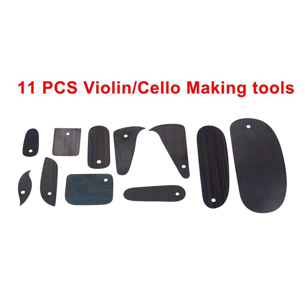 Violin Cello Making Luthier Tools 11PCS Function Scrapering Board-Cutter