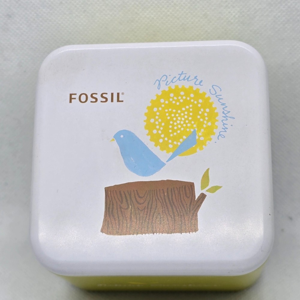 Fossil Empty Watch Storage Picture Sunshine Theme Genuine Green