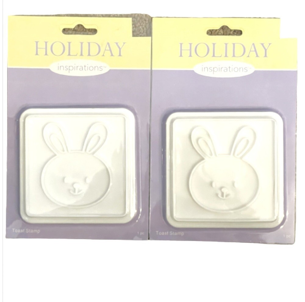 2 pack Easter Bunny / Rabbit toast stamps
