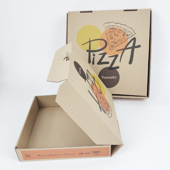 100x Take Out Container 10'' x 10'' Pizza Corrugated Kraft Keeps Pizza Fresh Box