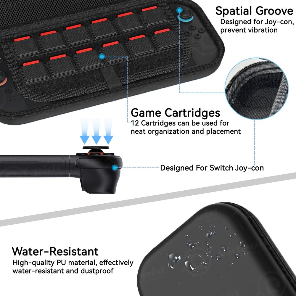 Travel Carrying Case & Accessories Package Set For Nintendo Switch 2