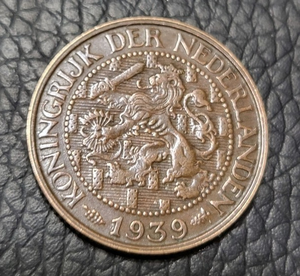 1939 Netherlands 1 Cent Coin