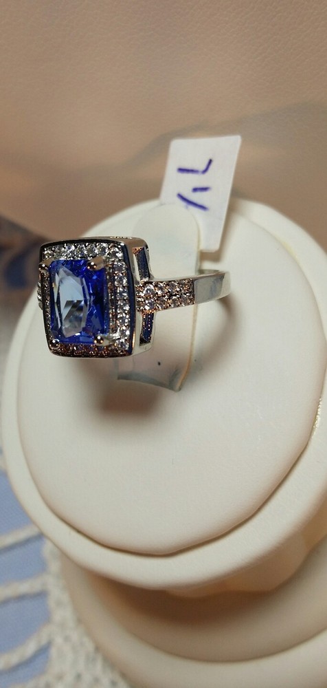 New Handcrafted Emerald Princess Ring Sterling Silver