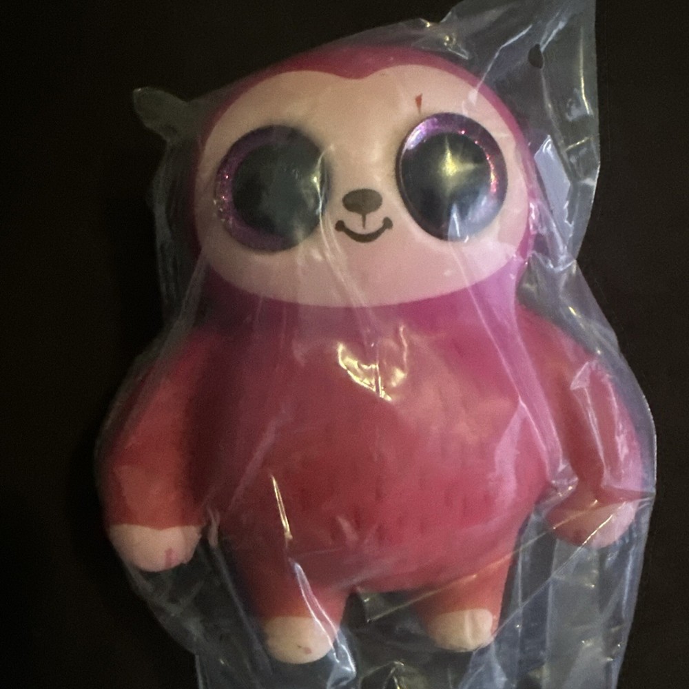 Sparkle Eye Squish 5.5" Sloth New In Bag