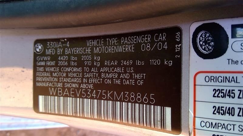 Fuse Box Engine Fits 04-10 BMW X3 179358