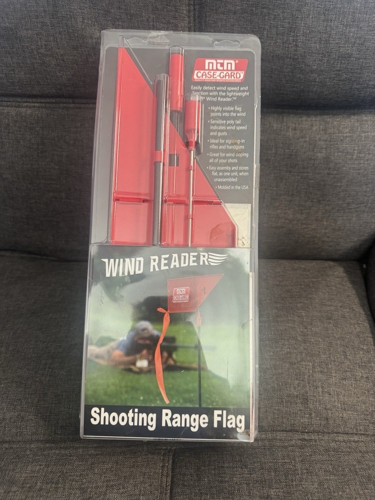 Mtm Wind Reader Shooting Range Flag Orange W/ Shooting - WRF