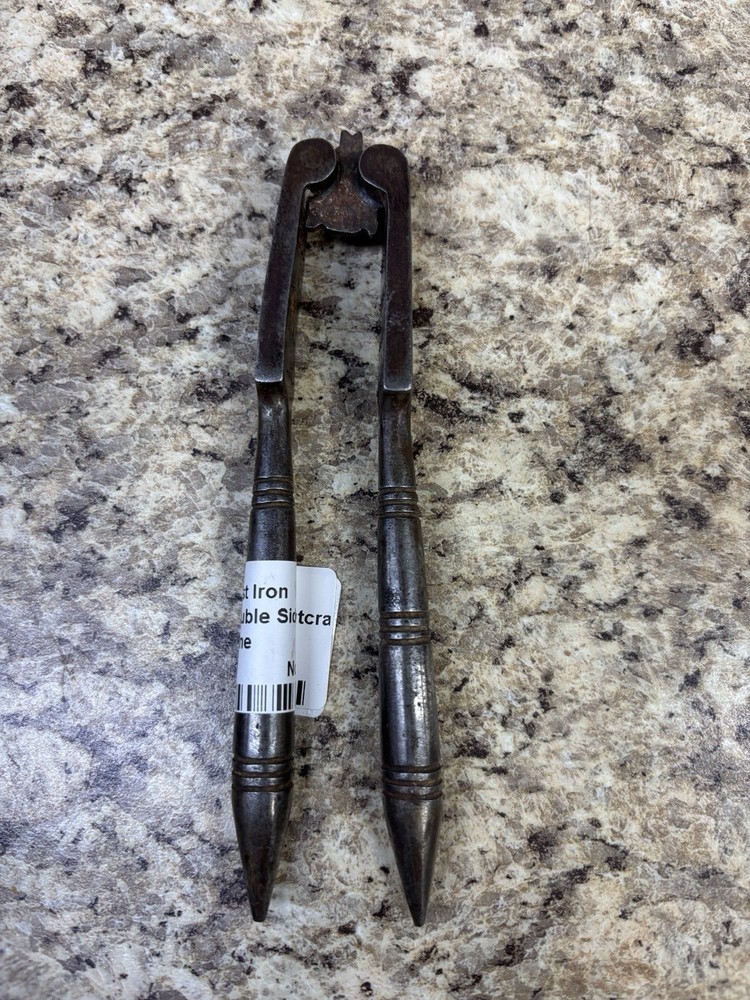 Antique Double Hinge Reversible Cast Iron Nutcracker 11" Long