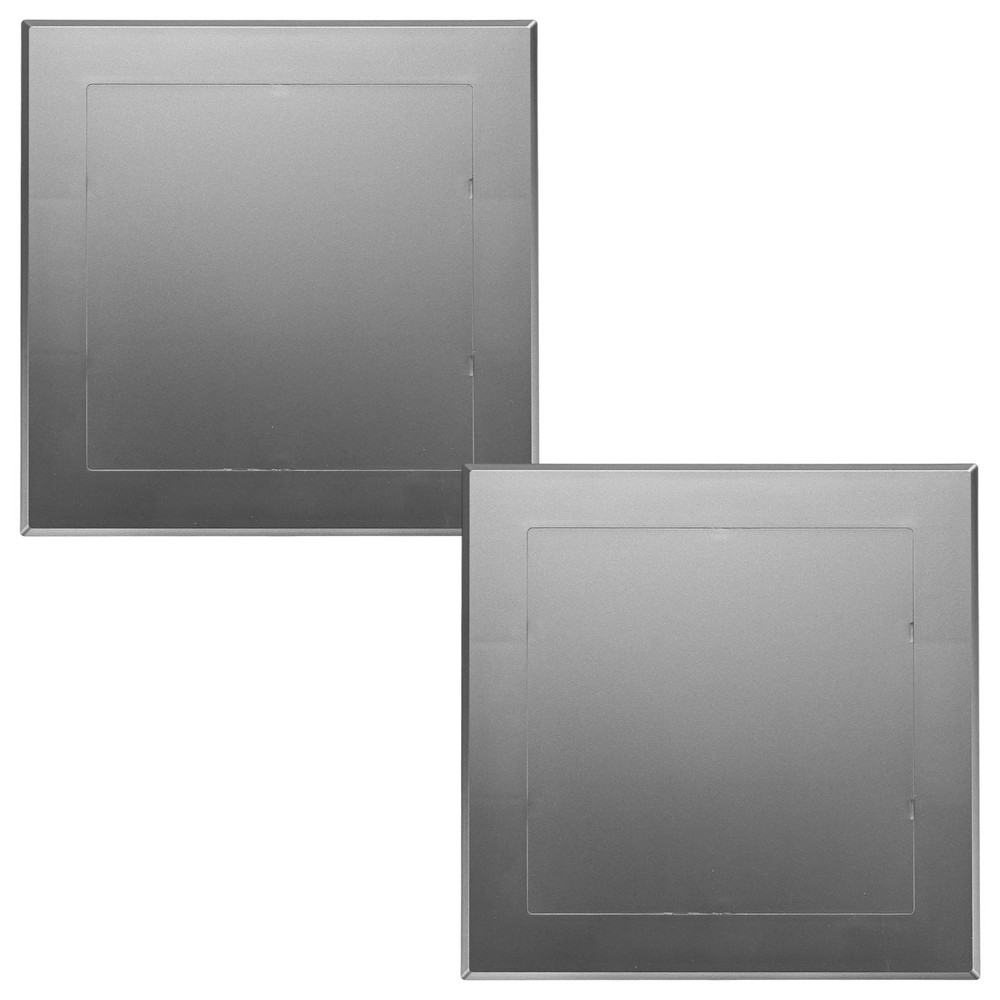 2-Pack Access Panel for Drywall, 6x6" Plastic Removable [Grey, Square]