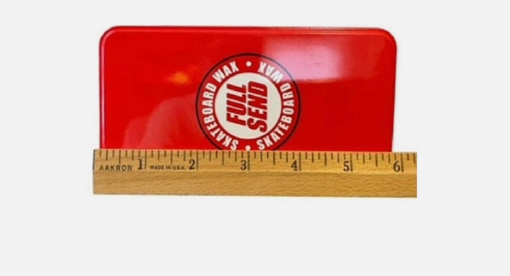 Nelk Boys June Drop Full Send Skateboard Wax with Solid Red Tin Case