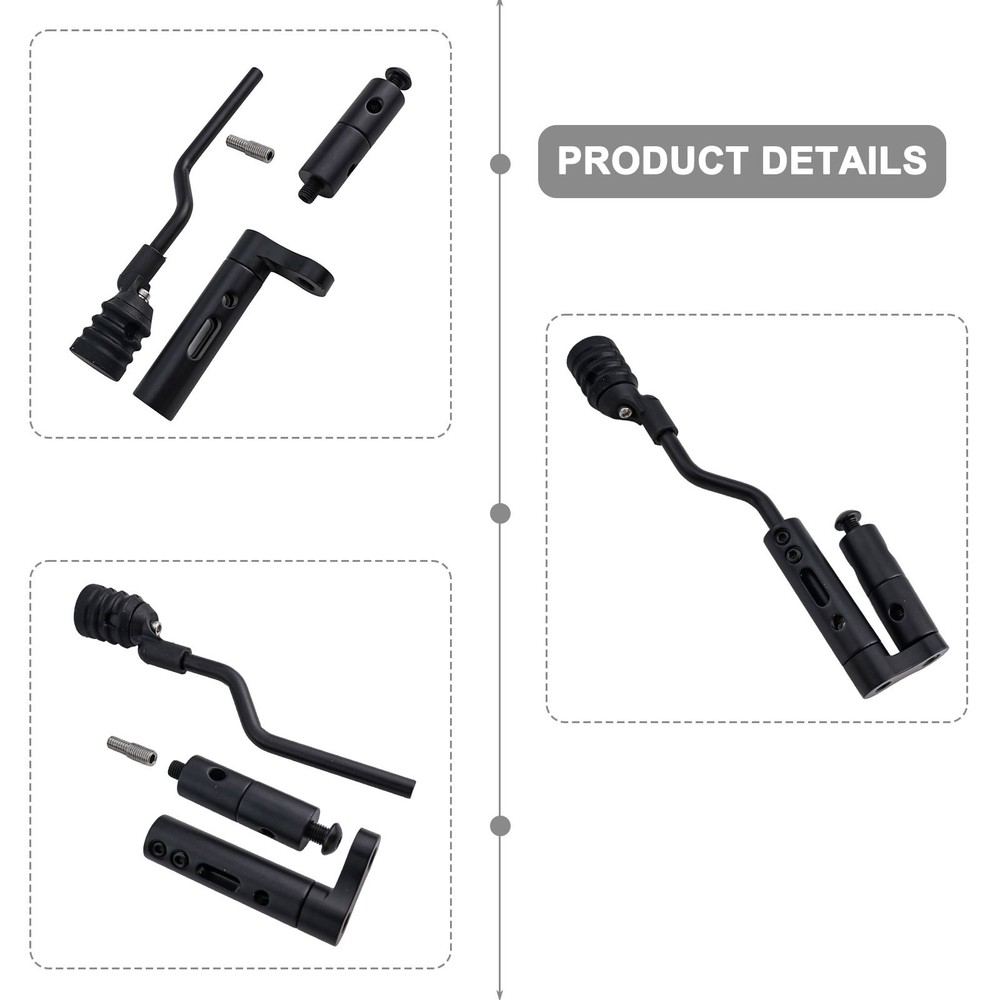 Precision Front and Rear Mount Bow String Suppressor for Better Control