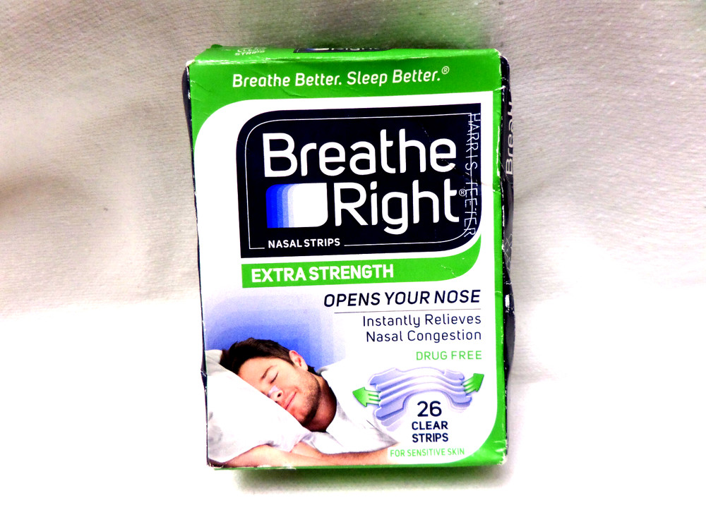 🛏️  Breathe Right Extra Strength Nasal Strips – 26 Total Clear Strips