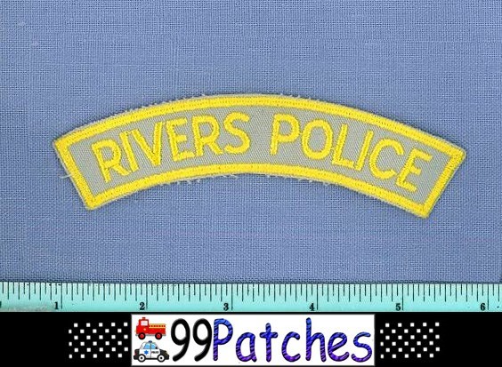 RIVERS MANITOBA CANADA Police Shoulder Patch 5" TAB SHAPE 1D