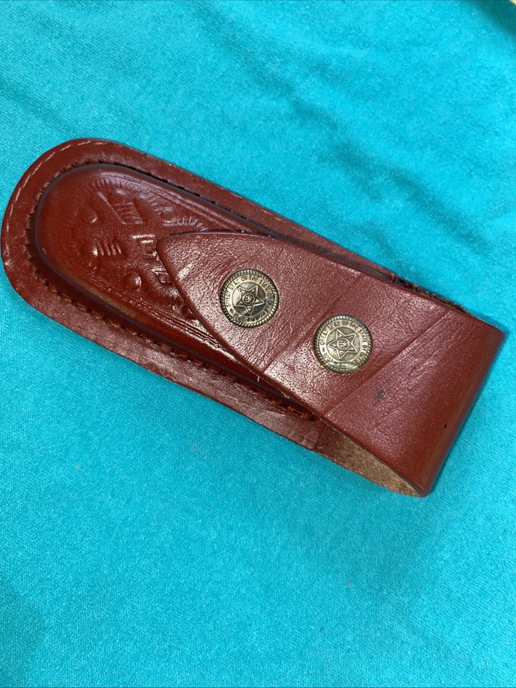Handmade Damascus Lock-Back Folding Knife With Sheath