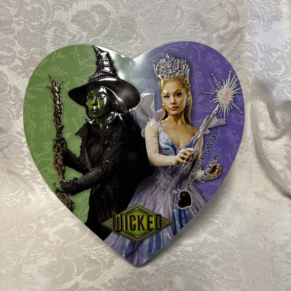 Wicked Valentine Tin featuring Elphaba & Glinda Empty Universal Studio 2025