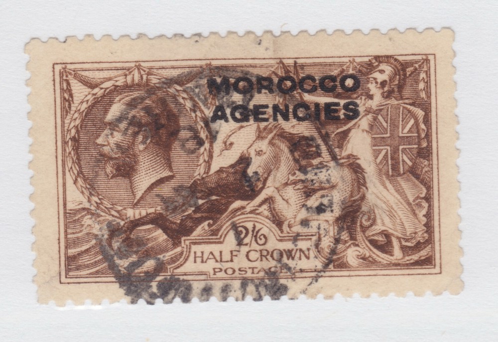 MOROCCO AGENCIES 217 USED 2/6 BROWN