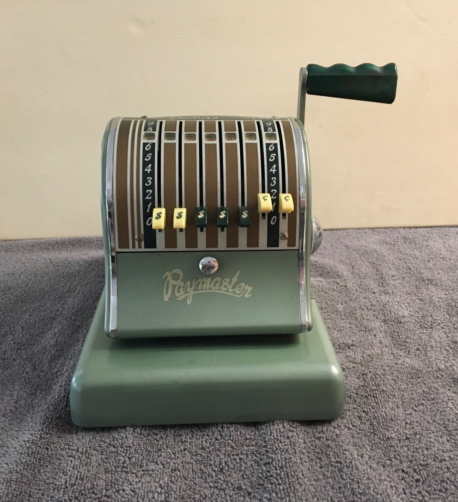 VINTAGE 1950'S PAYMASTER CHECK WRITER