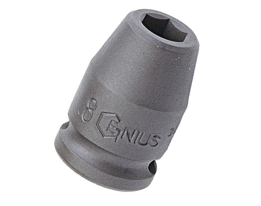 Genius Tools 3/8" Dr. 10mm Impact Socket (CR-Mo) - 343210