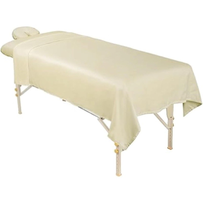 Microfiber Massage Sheet Set Soft Durable Elastic Fitted Flat Face Rest 3-Piece
