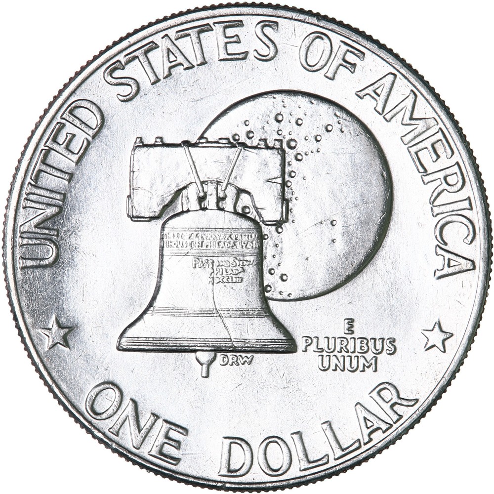 1976 D Eisenhower Bicentennial Dollar Type 2 BU Ike US Mint Coin