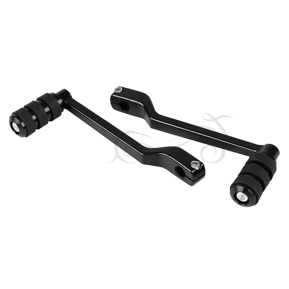 Black Heel Toe Shift Lever With Split Shifter Peg For Harley Touring FLHT FLSTF