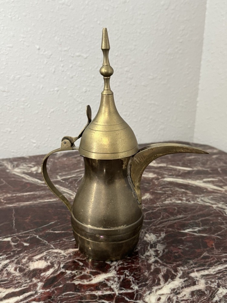 Vintage Brass Middle Eastern Dallah Coffee Pot