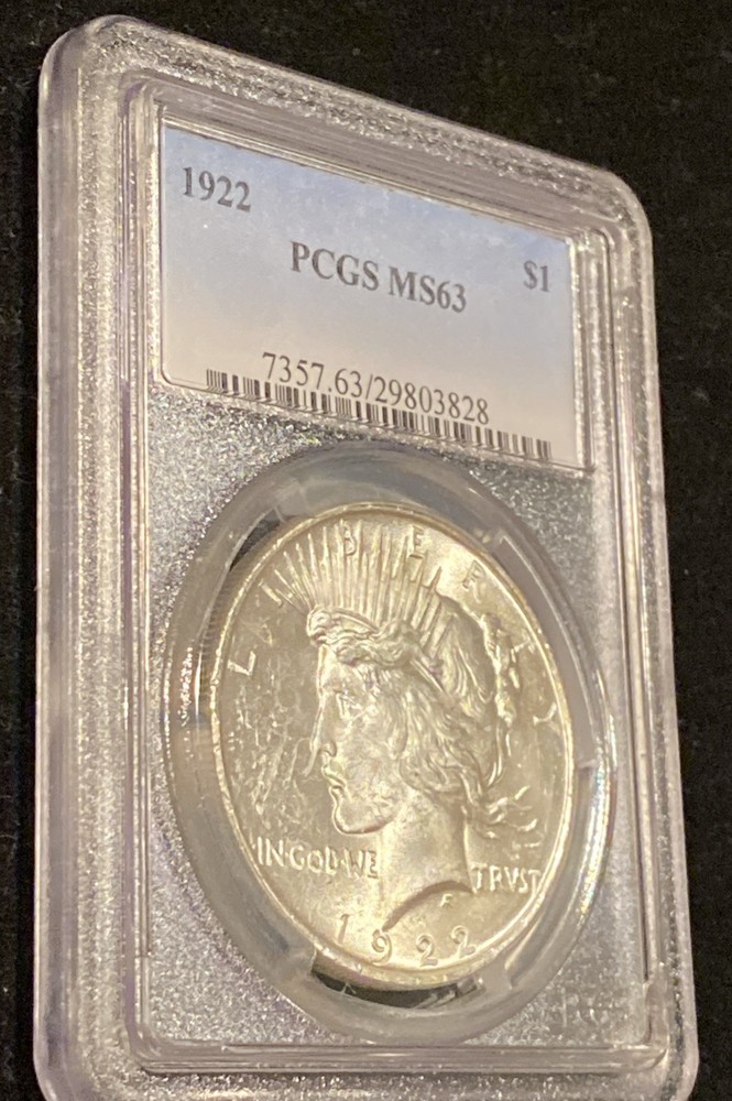 1922 Peace $1 Dollar PCGS MS63
