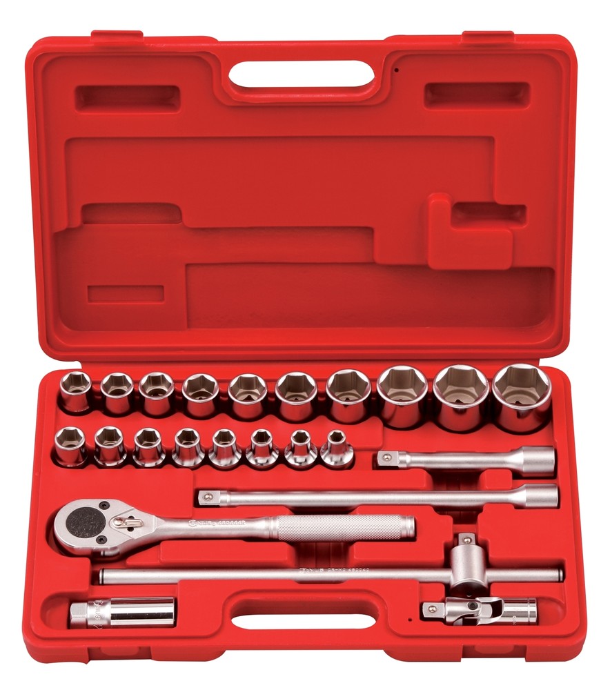 Genius Tools 24 Piece 1/2" Dr. SAE Hand Socket Set - GS-424S