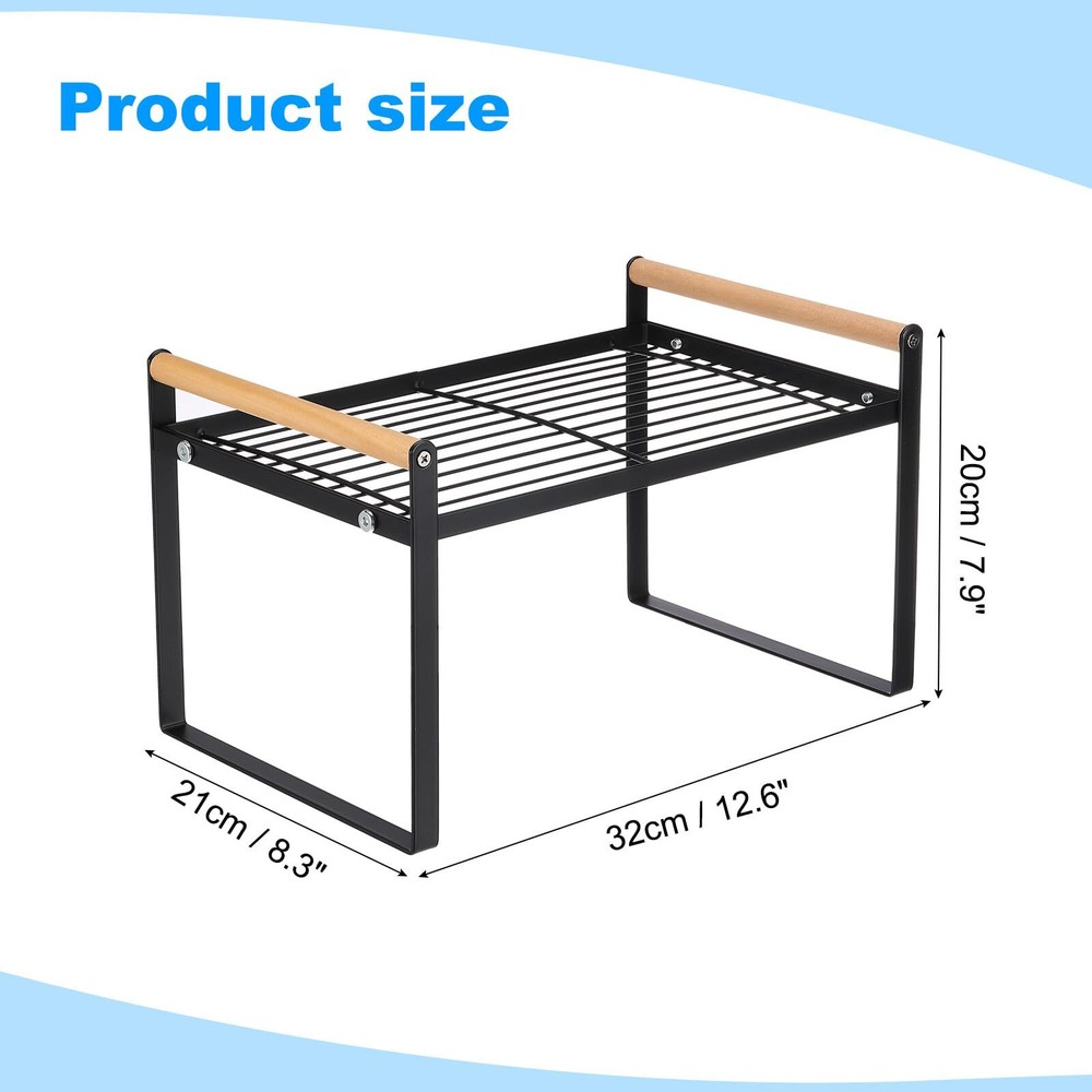 Kitchen Cabinet Organizer Shelves Stackable Cabinet Shelves Organizer Counter...