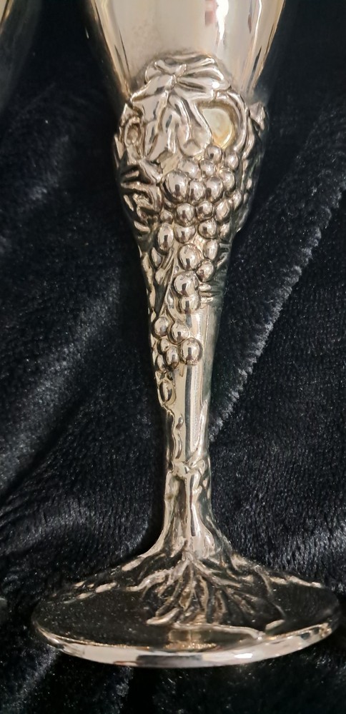 4 Silverplated Fluted Goblets New 2 Boxes 2 Per Box