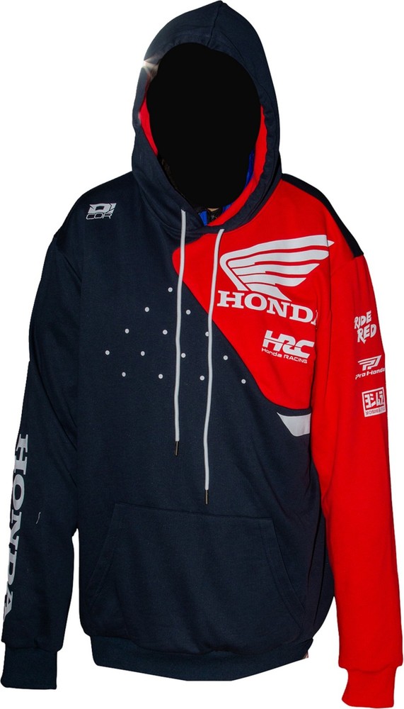 D'Cor Visuals Honda Team 2 Mens Pullover Sweatshirt Navy