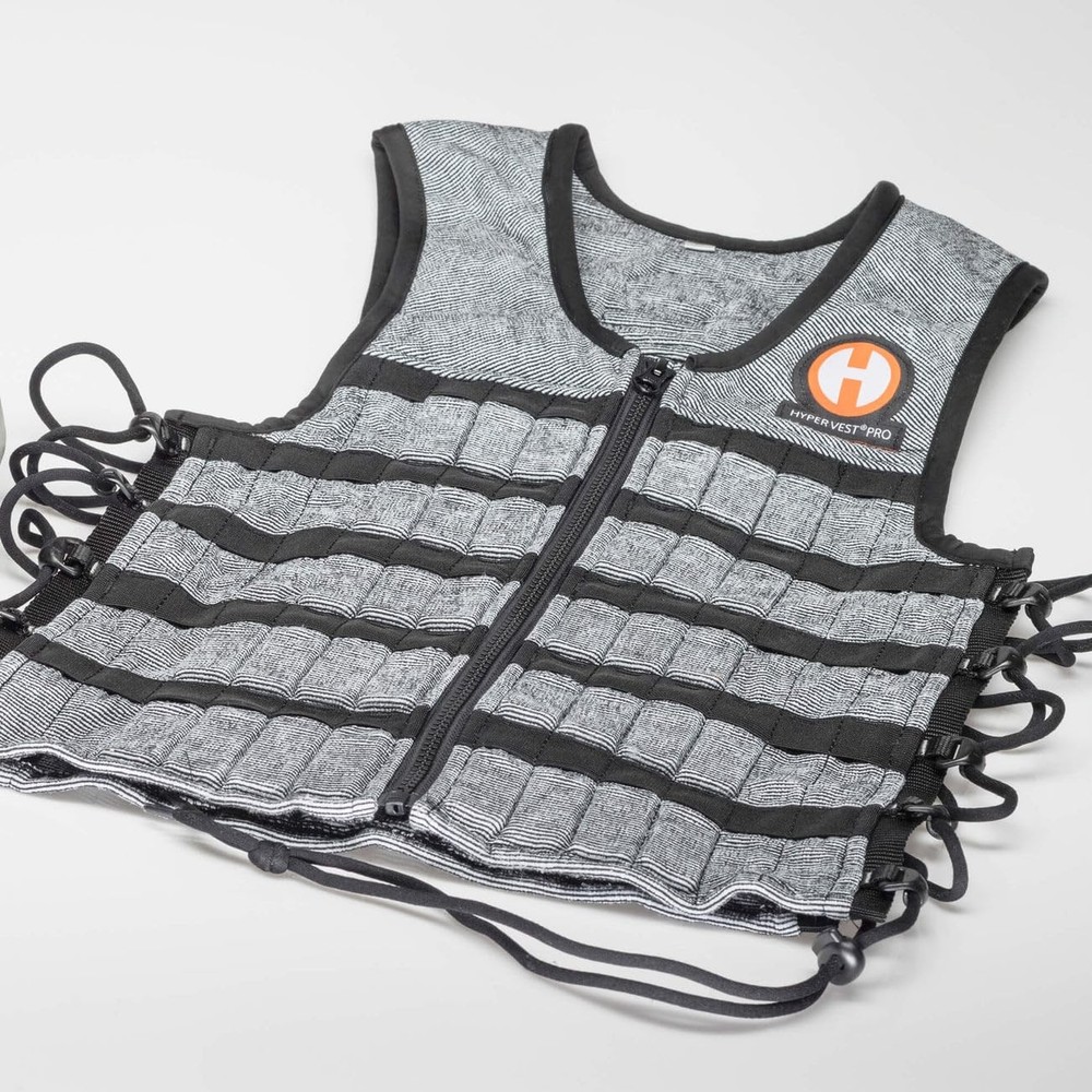 Hyperwear Hyper Vest PRO Weighted – Medium – 10 lbs, Blk/Silver