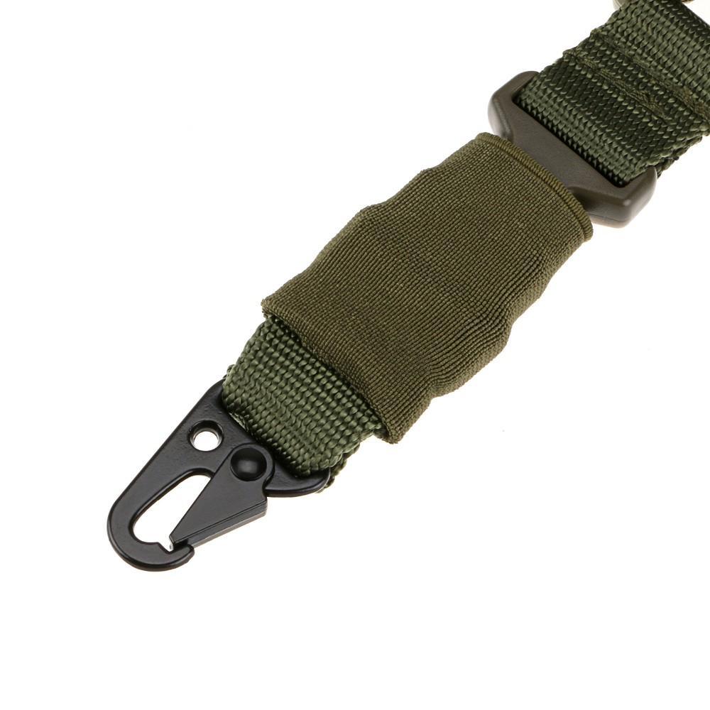 Tactical One Single Point Sling Adjustable Bungee Rifle Gun Sling Strap System
