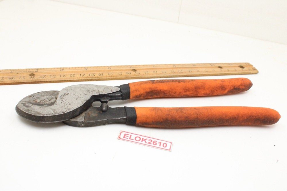 Pittsburgh Tools Leverage Cable Cutter Comfort Grip Handle 9.5” Long