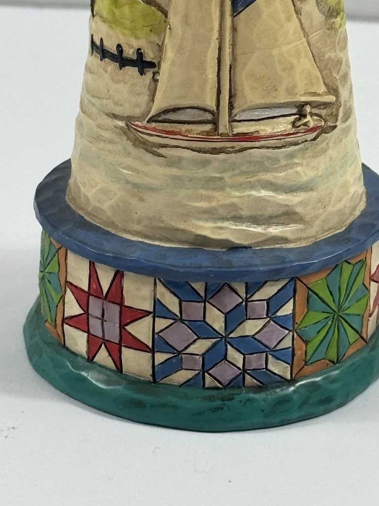 Lighted Lighthouse Figurine Nautical Coastal Decor LED Night Light 7”