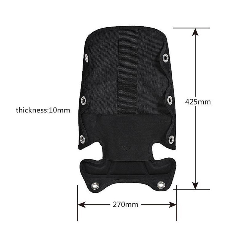 Scuba Diving Backplate Pad Compression Soft Pad Diving BCD-Back Cushion Support