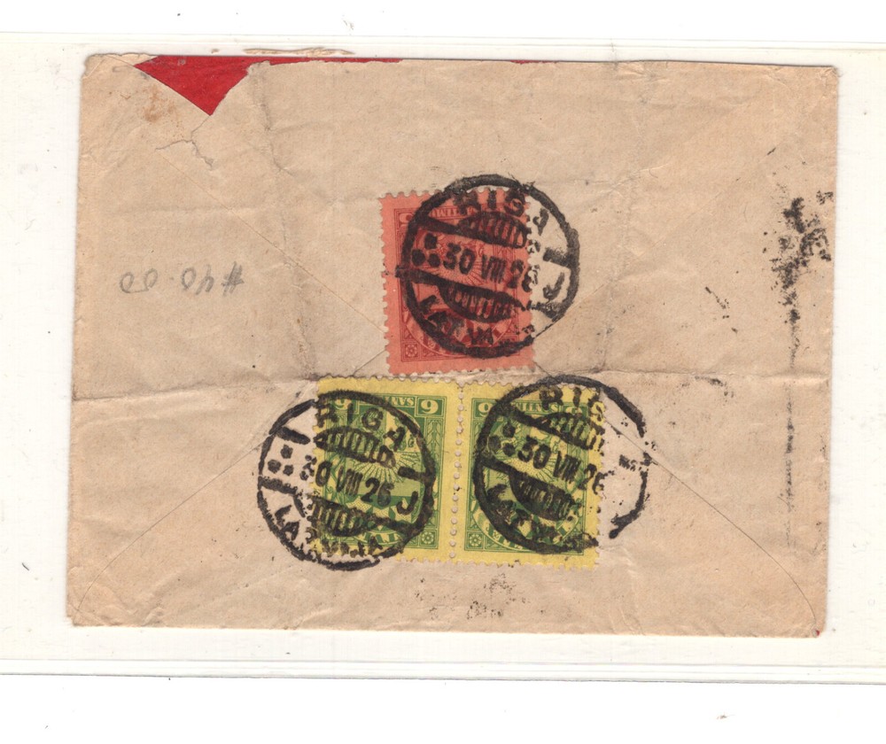 Latvia  cover  to   Canada