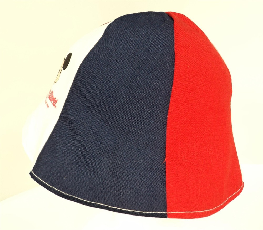 1978 Walt Disney Disney Six Panel Red White & Blue Hat