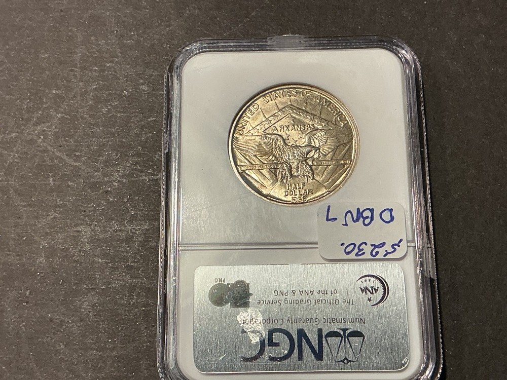 1936 Silver Arkansas Commemorative Half Dollar MS65