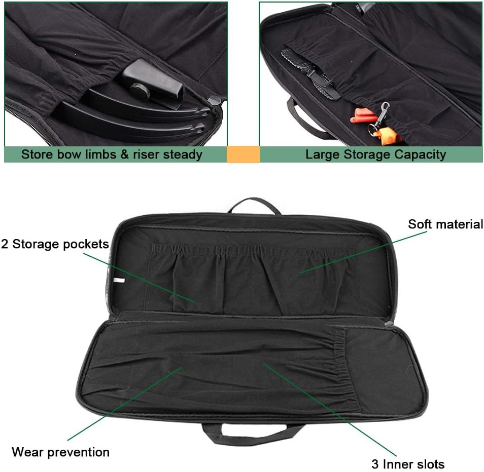 Archery Takedown Recurve Soft Bow Case Tactical Bow Holder Bag