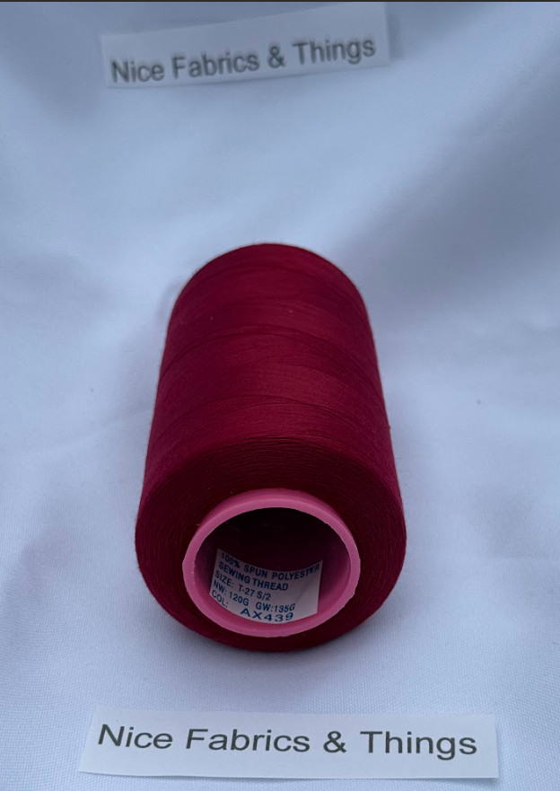 50 Spools - Red AX439 Multi Purpose Sewing Thread