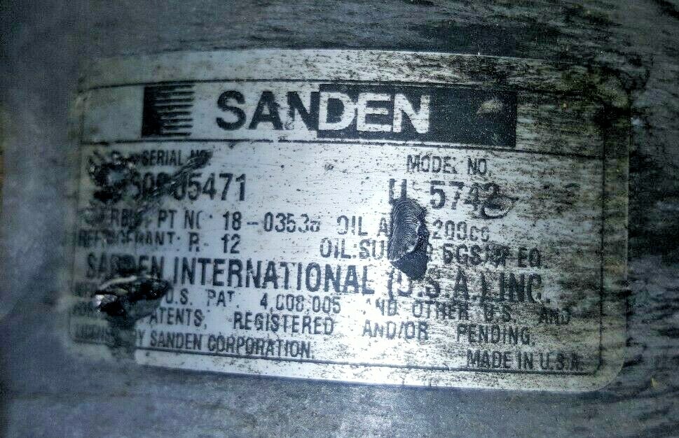 SANDEN 5742 AC COMPRESSOR 6511544
