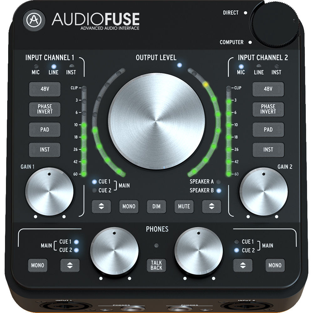 Arturia AudioFuse Rev2 USB Audio Interface - Black