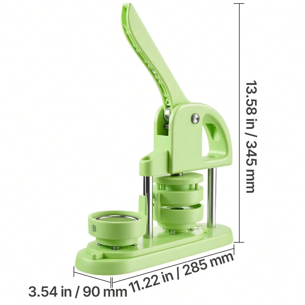 Maker Machine, 2.28 In, Plastic Pin Maker With 100pcs Button Parts,Circle Cutter