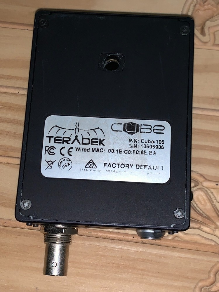 Teradek Cube 105 HD-SDI H.264 Video Encoder Transmitter (No PWR Adapter)