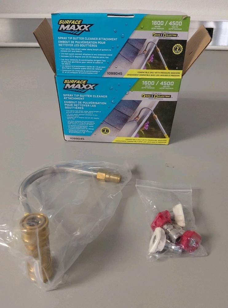 Lot Of 2 Surface Maxx Spray Tip Gutter Cleaner Attachments (1099045)