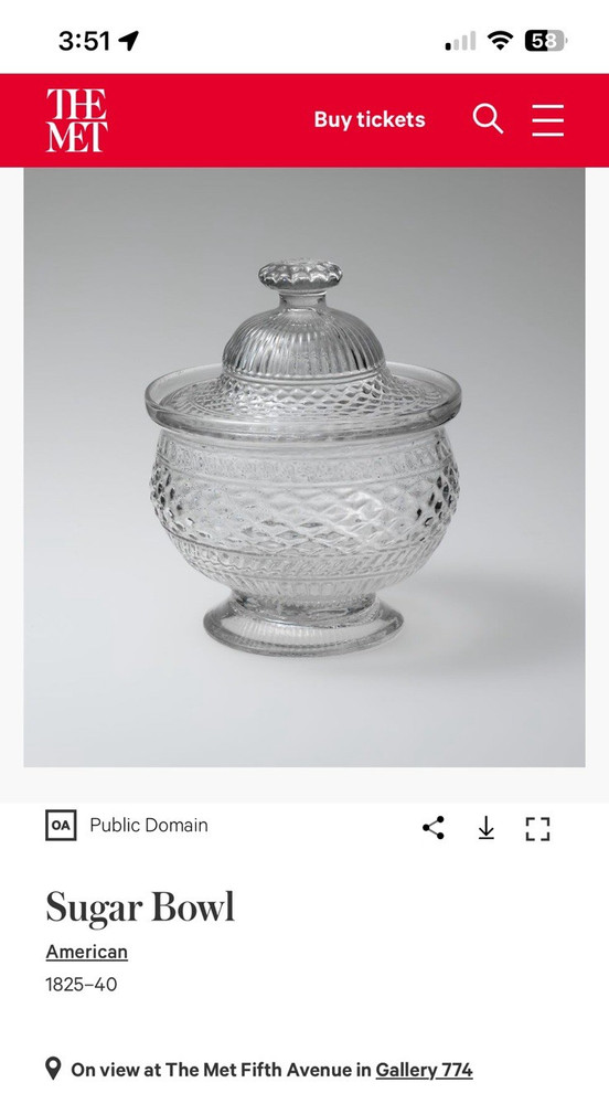 MMA Reproduction Covered Sugar Bowl