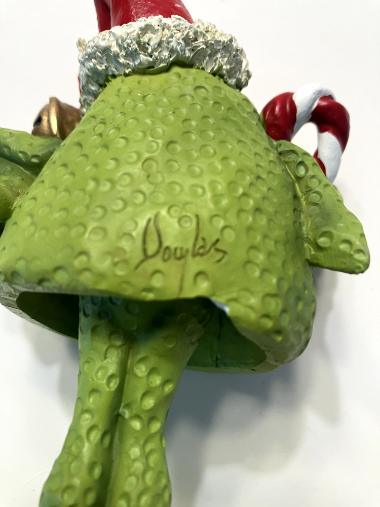 Bobble Head Santa Frog 5"