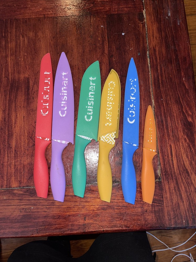Cuisinart multicolor Advantage Pattern 12 Piece Knife Set SlightlY Used