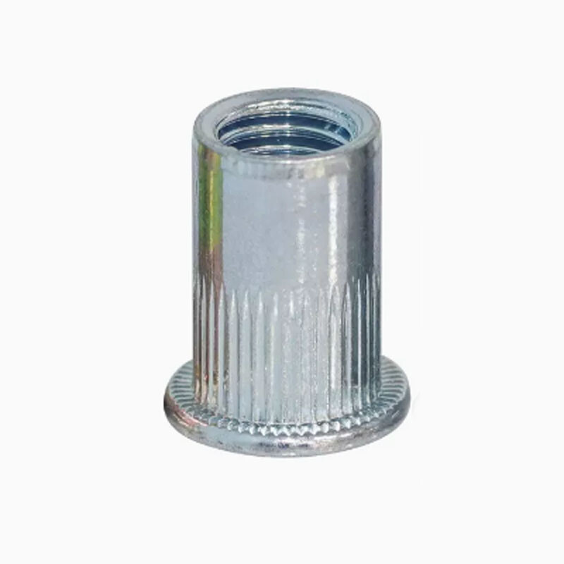 M3-M12 Blue and white zinc Pull Rivet Nuts Flat Head vertical stripe 9mm-22mm L