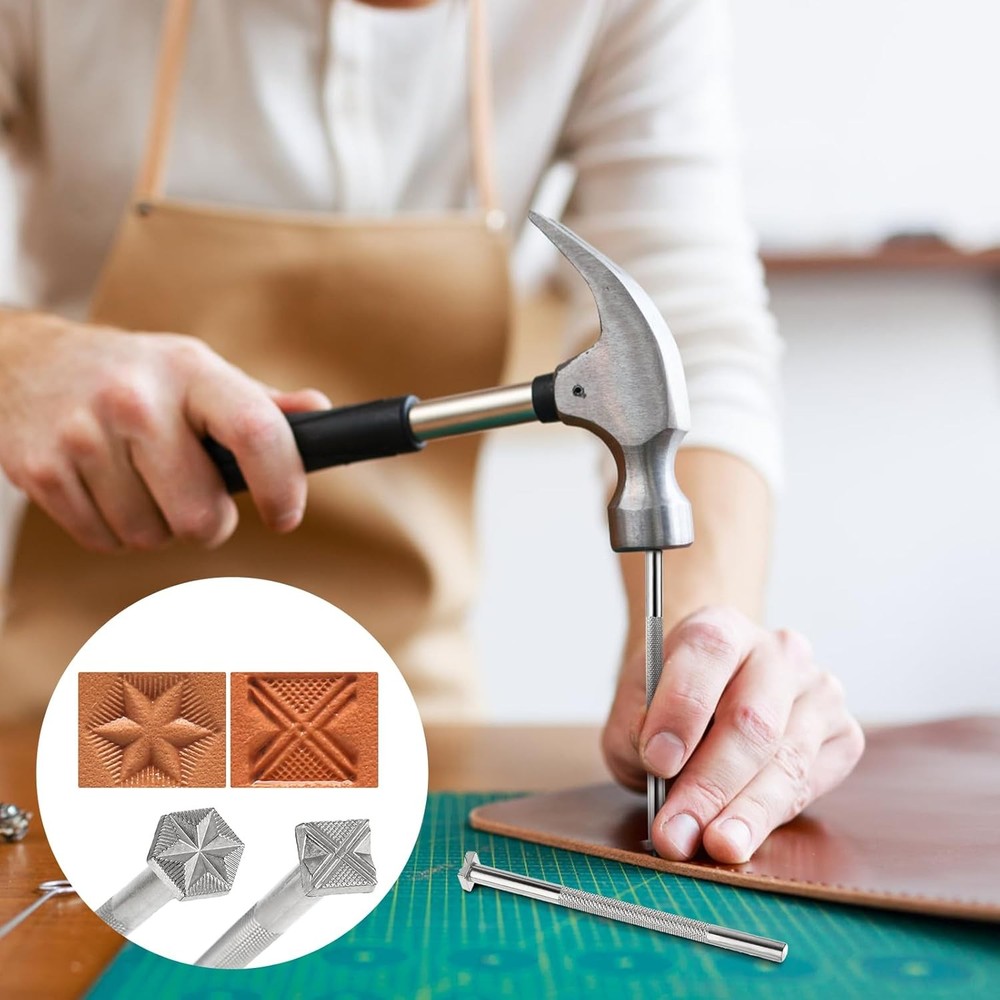 simarro Leather Stamps, 2pcs Professional Border Stamping Tools for...